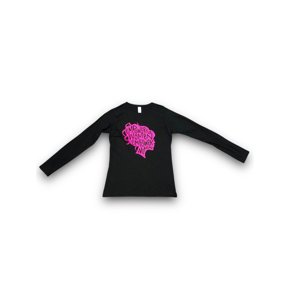 Women's Ring Spun "Empowered Women" Graphic Long Sleeve T-Shirt - Large